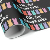 ハッピーイースターバニークリスチャン宗教カーニバル ラッピングペーパー (ロールコーナー)