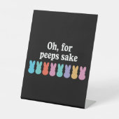 ハッピーイースターバニークリスチャン宗教カーニバル 台座サイン (正面)