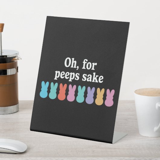 ハッピーイースターバニークリスチャン宗教カーニバル 台座サイン (インサイチュ)