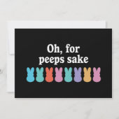 ハッピーイースターバニークリスチャン宗教カーニバル 招待状 (正面)