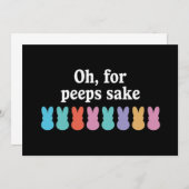 ハッピーイースターバニークリスチャン宗教カーニバル 招待状 (正面/裏面)