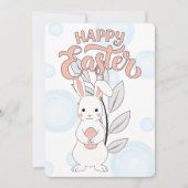 ハッピーイースターバニーグリーティングカード シーズンカード (正面)