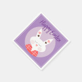 ハッピーイースターバニースタンダードカクテルペーパーナプキン スタンダードカクテルナプキン (角)