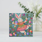 ハッピーイースターバニーダンス カード (スタンド正面)