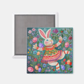 ハッピーイースターバニーダンス マグネット (正面/裏面)