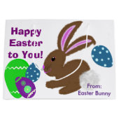 ハッピーイースターバニーチックエッグ ラージペーパーバッグ (正面)