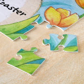 ハッピーイースターバニーチャイルド名 ジグソーパズル (側面)