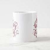 ハッピーイースターバニーツートーン ジャンボコーヒーマグカップ (正面)