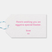 ハッピーイースターバニートレイン ギフトタグ (裏面横)