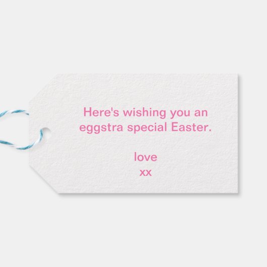 ハッピーイースターバニートレイン ギフトタグ (裏面横)