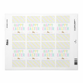 ハッピーイースターバニーパステルステッカー ラベル (フルシート)
