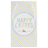ハッピーイースターバニーパステルストライプ スモールペーパーバッグ (裏面)
