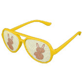 ハッピーイースターバニーパーティーシェード アビエーターサングラス (アングル)