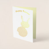 ハッピーイースターバニーフォイルカード 箔カード (正面)