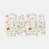 ハッピーイースターバニーフローラルパターン フェイバーボックス (折り畳みなし)