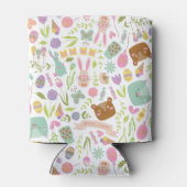 ハッピーイースターバニーフローラルパターン 缶クーラー (裏面)