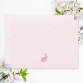 ハッピーイースターバニーベビーピンクフォトコラージュエッグ シーズンカード