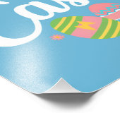 ハッピーイースターバニーラビットエッグホリデー フォトプリント            (角)