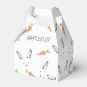 ハッピーイースターバニーラビットキャロット編集可能 フェイバーボックス (裏面サイド)