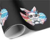 ハッピーイースターバニーラビットゲーミングゲーマーゲーム ラッピングペーパー (ロールコーナー)