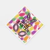 ハッピーイースターバニーラビットジェリーエッグ スタンダードランチョンナプキン (角)