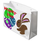 ハッピーイースターバニーラビット飾エッグス ラージペーパーバッグ (裏面アングル)