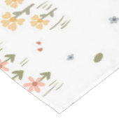 ハッピーイースターバニーワイルドフラワーキュートキッズホリデイ テーブルクロス (アングル)