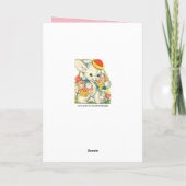 ハッピーイースターバニーヴィンテージノスタルジックカード シーズンカード (裏面)