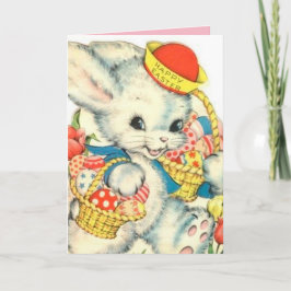 ハッピーイースターバニーヴィンテージノスタルジックカード シーズンカード