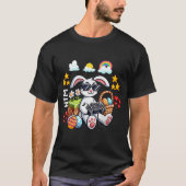 ハッピーイースターバニー卵ビデオゲームlゲーマーイースター tシャツ (正面)