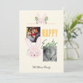 ハッピーイースターバニー家族の写真 シーズンカード (スタンド正面)