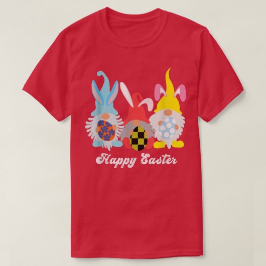 ハッピーイースターバニー格言ハグエッグ Tシャツ (デザイン正面)