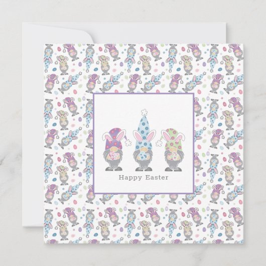 ハッピーイースターバニー格言 カード (正面)