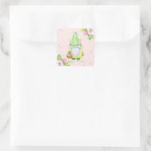 ハッピーイースターバニー格言 スクエアシール (バッグ)