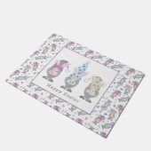 ハッピーイースターバニー格言 ドアマット (アングル)