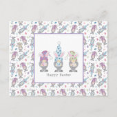 ハッピーイースターバニー格言 ポストカード (正面)