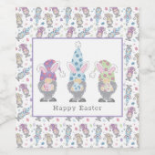 ハッピーイースターバニー格言 ワインラベル (シングルラベル)