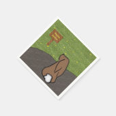 ハッピーイースターバニー紙ナプキンズ スタンダードカクテルナプキン (角)