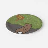 ハッピーイースターバニー紙プレート ペーパープレート (アングル)