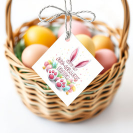 ハッピーイースターバニー耳と足 フェイバータグ