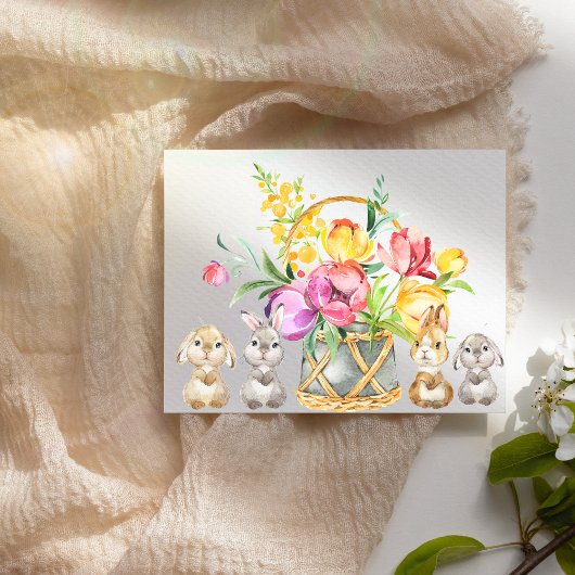 ハッピーイースターバニー葉書 ポストカード