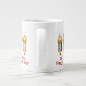 ハッピーイースターバニー、イースターデー ジャンボコーヒーマグカップ (裏面)