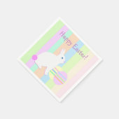 ハッピーイースターバニー&エッグス スタンダードカクテルナプキン (角)