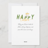 ハッピーイースターバニー・シック・エッグ写真 シーズンカード (裏面)