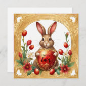 ハッピーイースターバニー シーズンカード (正面/裏面)