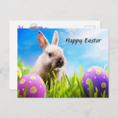 ハッピーイースターバニー シーズンポストカード (正面/裏面)
