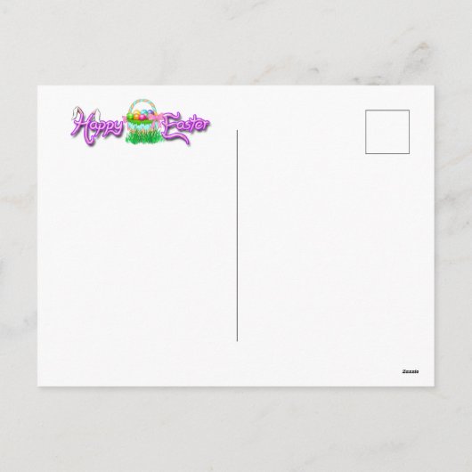 ハッピーイースターバニー シーズンポストカード (裏面)