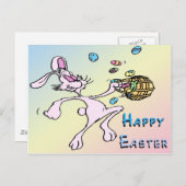 ハッピーイースターバニー シーズンポストカード (正面/裏面)
