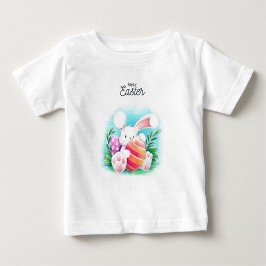 ハッピーイースターバニー ベビーTシャツ (正面)