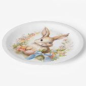 ハッピーイースターバニー ペーパープレート (アングル)